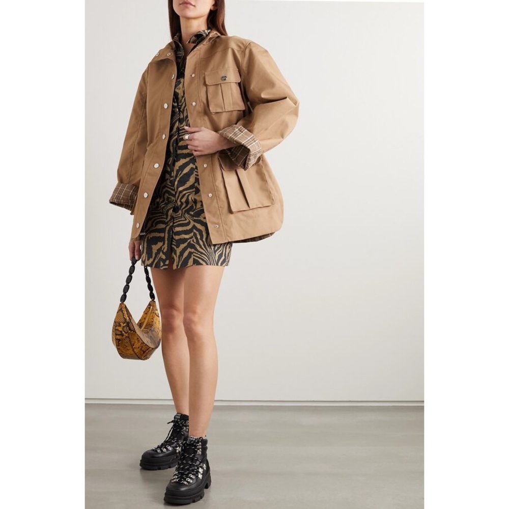 Ganni Khaki Canvas Jacket
